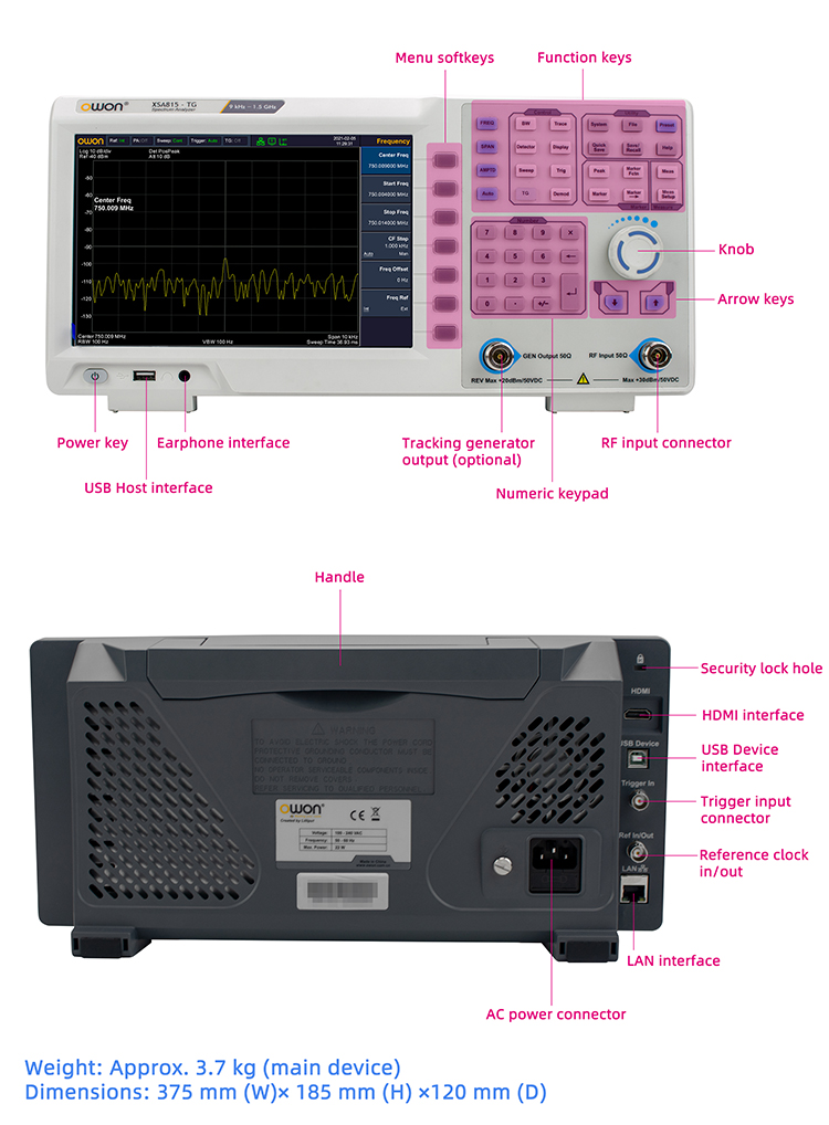 Портативный анализатор спектра – обзор и цена Spectrum Analyzer Tracking Generator 1.5Ghz