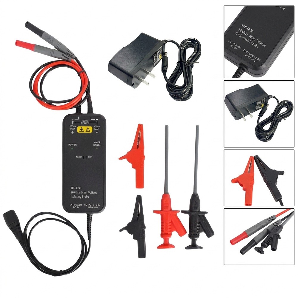 HT8050 HT8100 Высоковольтный д – обзор и цена High Voltage Differential Probe 100Mhz 1300V