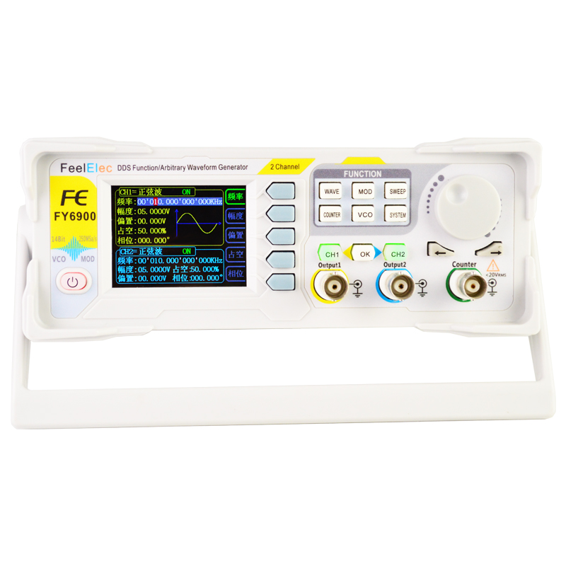 FY6900 Двухканальный генератор – обзор и цена Dual Channel Arbitrary Waveform Function Generator 60Mhz