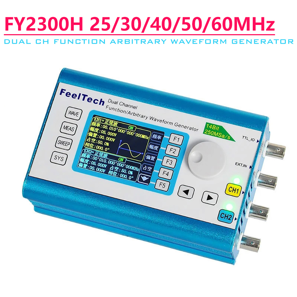 Генератор сигналов произвольно – обзор и цена Dual Channel Arbitrary Waveform Function Generator 60Mhz